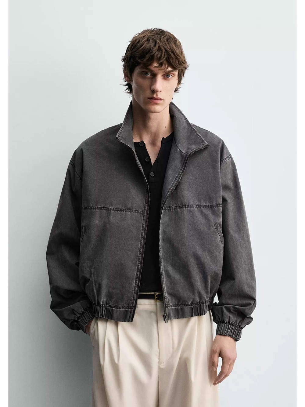 ZARA - Washed Cropped Fit Jacket